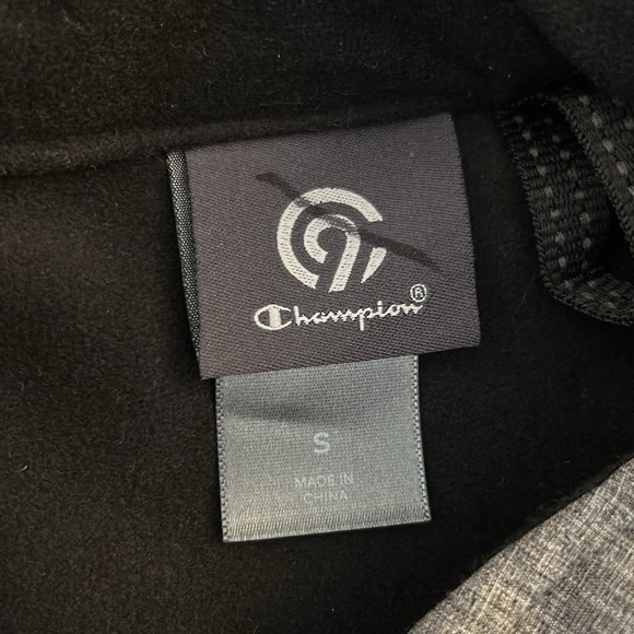 Champion Men's Gray Space Dye Zip Down Lightweight Jacket Size Small - Picture 6 of 8